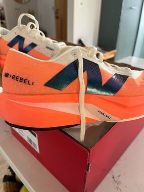 New Balance FuelCell Running Sneakers - Orange and White